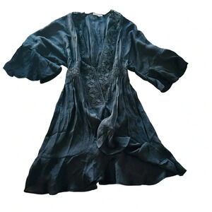 Love Tree women's size small black crochet cover up